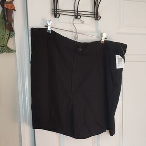 Time and Tru Women's Black Flat Front Shorts
